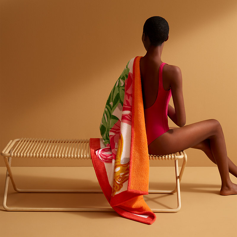 Succulent Sultan beach towel | Hermès Singapore